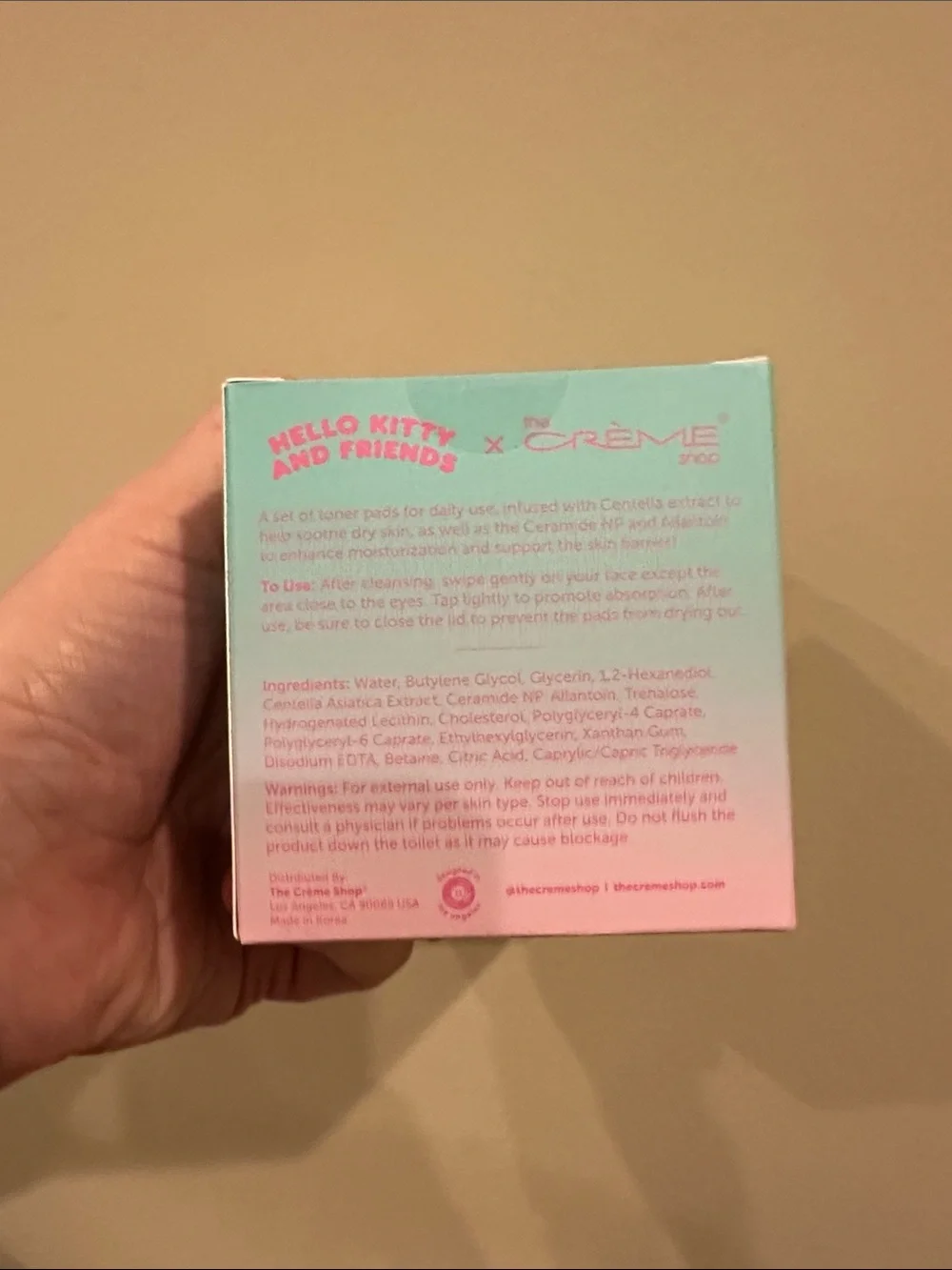 Hello Kitty and Friends x The Crème Shop Collectible Box - Teal